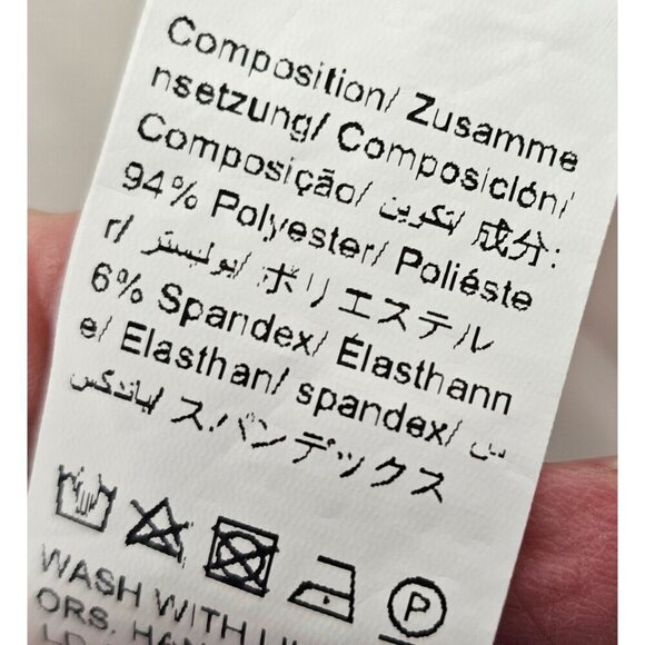 Shein Double Breast White Blazer Women Sz M Feather Cuff Lightweight Gold Button - Picture 8 of 9